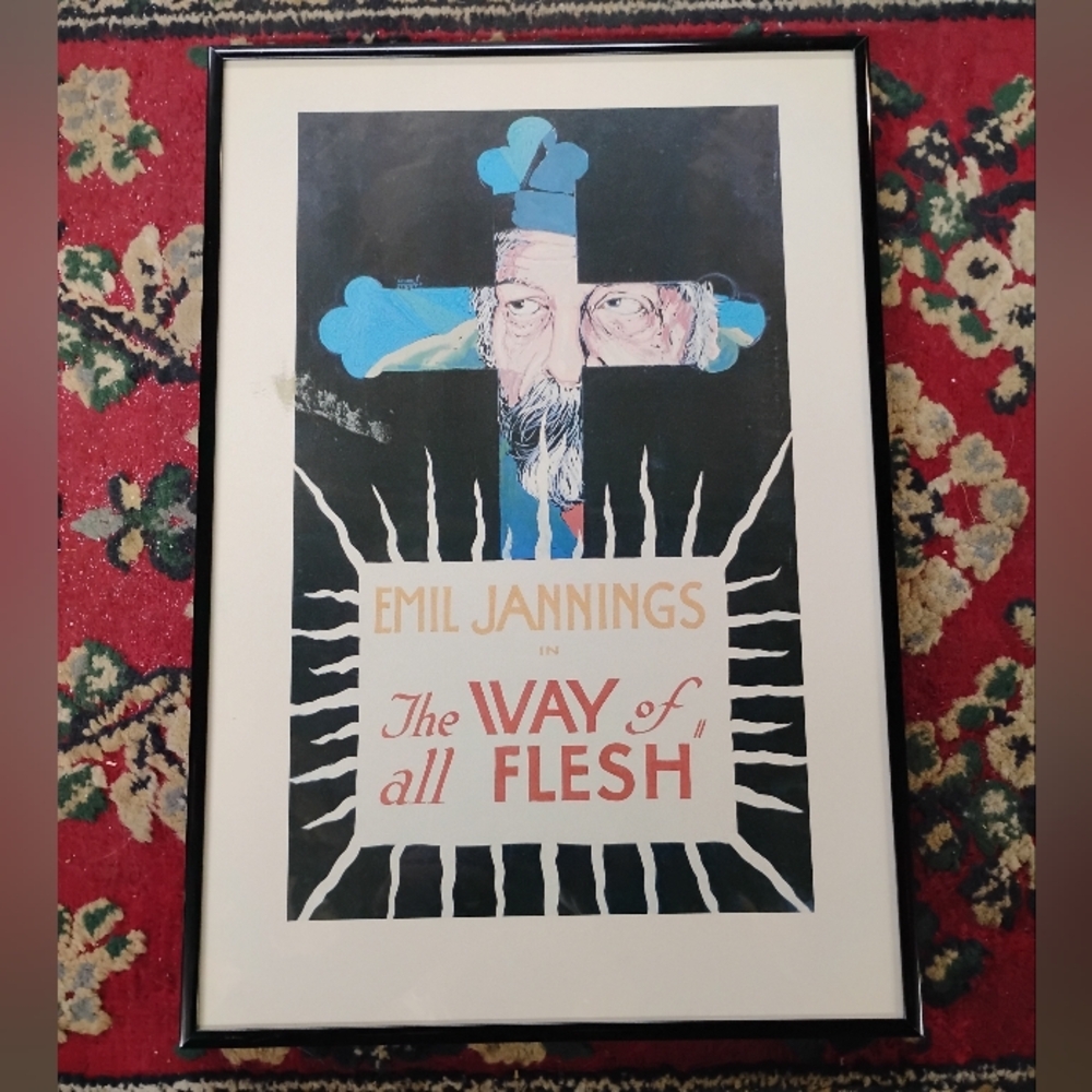 Movie Poster "The Way of All Flesh" 1927 Film + Novel